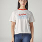 Women's Typography Printed Loose Fit T-Shirt - Front View