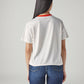 Women's Typography Printed Loose Fit T-Shirt - Back View