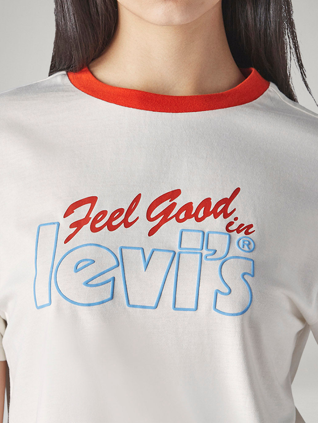 Women's Typography Printed Loose Fit T-Shirt - Detail View