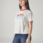 Women's Typography Printed Loose Fit T-Shirt - Side View