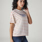 Women's Striped Regular Fit T-Shirt - 20 View