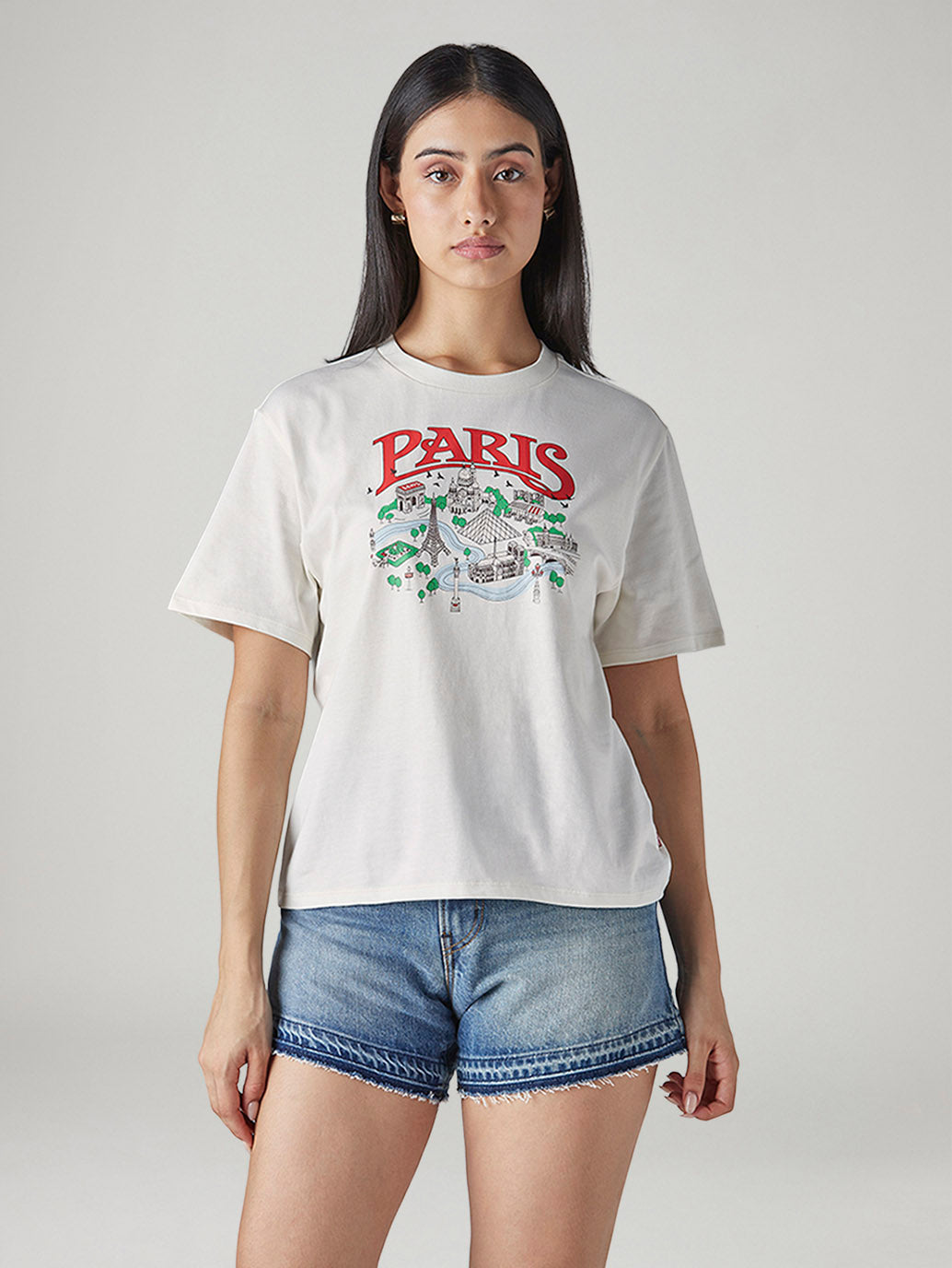 Women's Graphic Print Regular Fit T-Shirt - Front View