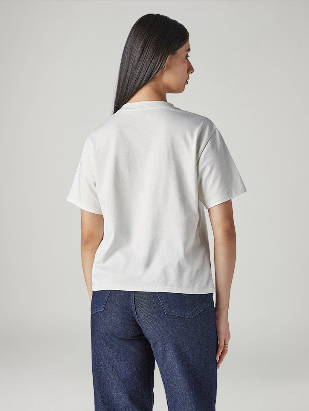 Women's Graphic Print Regular Fit T-Shirt - Back View