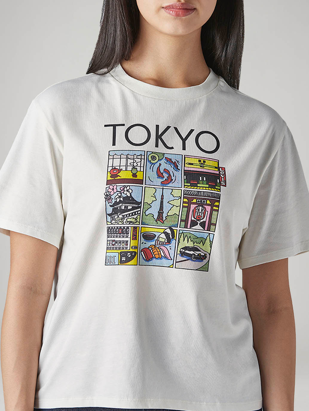 Women's Graphic Print Regular Fit T-Shirt - Detail View