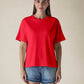 Women's Solid Crew Neck Relaxed Fit Interlock T-Shirt - c27c6027-a0cd-458f-bacc-026301f601c1 View