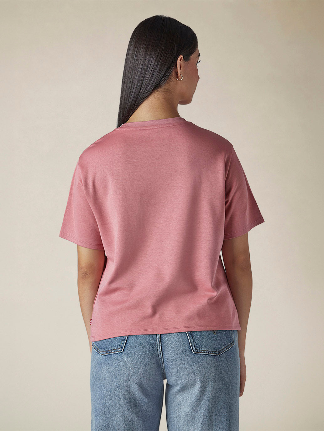 Women's Solid Crew Neck Relaxed Fit Interlock T-Shirt - 444feeb5-1153-4f5c-9f74-86c9d5439441 View