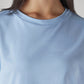 Women's Solid Crew Neck Relaxed Fit Interlock T-Shirt - 20 View