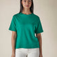 Women's Solid Crew Neck Relaxed Fit Interlock T-Shirt - 1d2af95c-d5d8-407e-a855-8994fb24b0b9 View