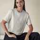 Women's Solid Crew Neck Relaxed Fit Interlock T-Shirt - 66f3b4f9-baea-46dd-931a-507161dd3ce0 View