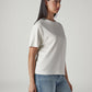 Women's Solid Crew Neck Relaxed Fit Interlock T-Shirt - Side View