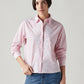 Women's Striped Regular Fit Embroidered Shirt - Styleshot View