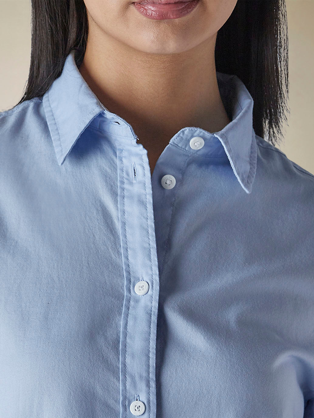 Women's Solid Regular Fit Oxford Shirt - 092b585e-aa60-40cf-884f-2f1d93fec658 View