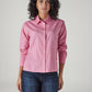 Women's Solid Regular Fit Oxford Shirt - Front View