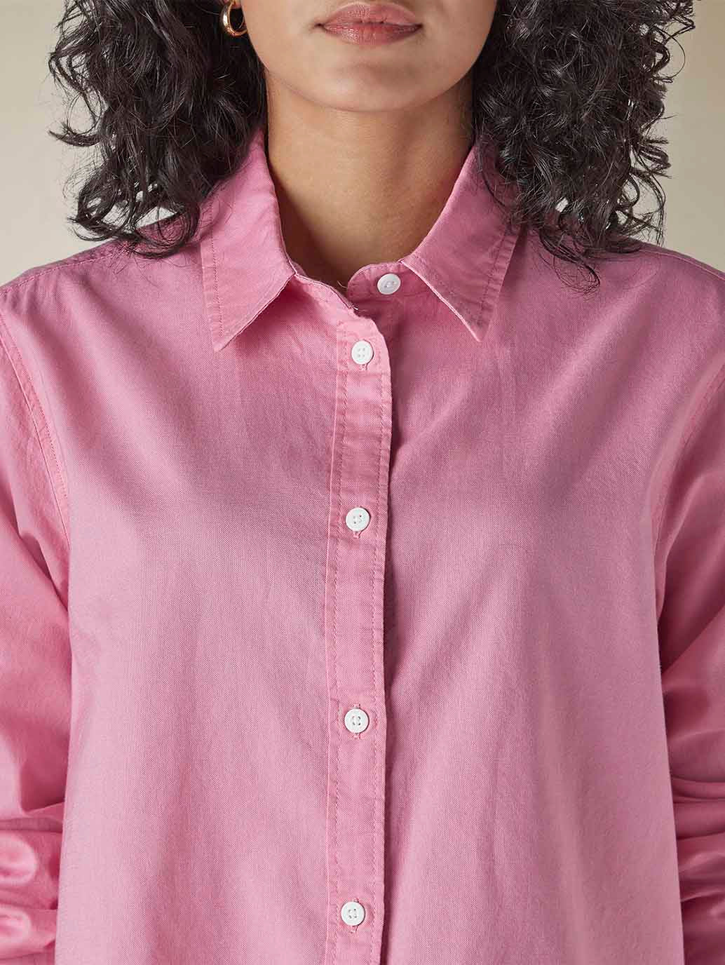 Women's Solid Regular Fit Oxford Shirt - 4a2d59c9-eecc-466d-8135-022c4281a329 View