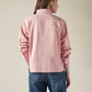 Women's Cotton Regular Fit Striped Oxford Shirt - Back View