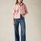 Women's Cotton Regular Fit Striped Oxford Shirt - Fullshot View