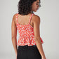 Women's Floral Regular Fit Top - Back View