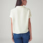Women's Solid Relaxed Fit Linen Top - Back View