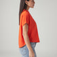 Women's Solid Relaxed Fit Linen Top - Side View