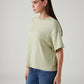Women's Embroidered Relaxed Fit Oversize T-Shirt - Side View