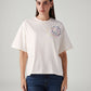 Women's Embroidered Relaxed Fit Oversize T-Shirt - Front View