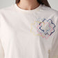 Women's Embroidered Relaxed Fit Oversize T-Shirt - Detail View