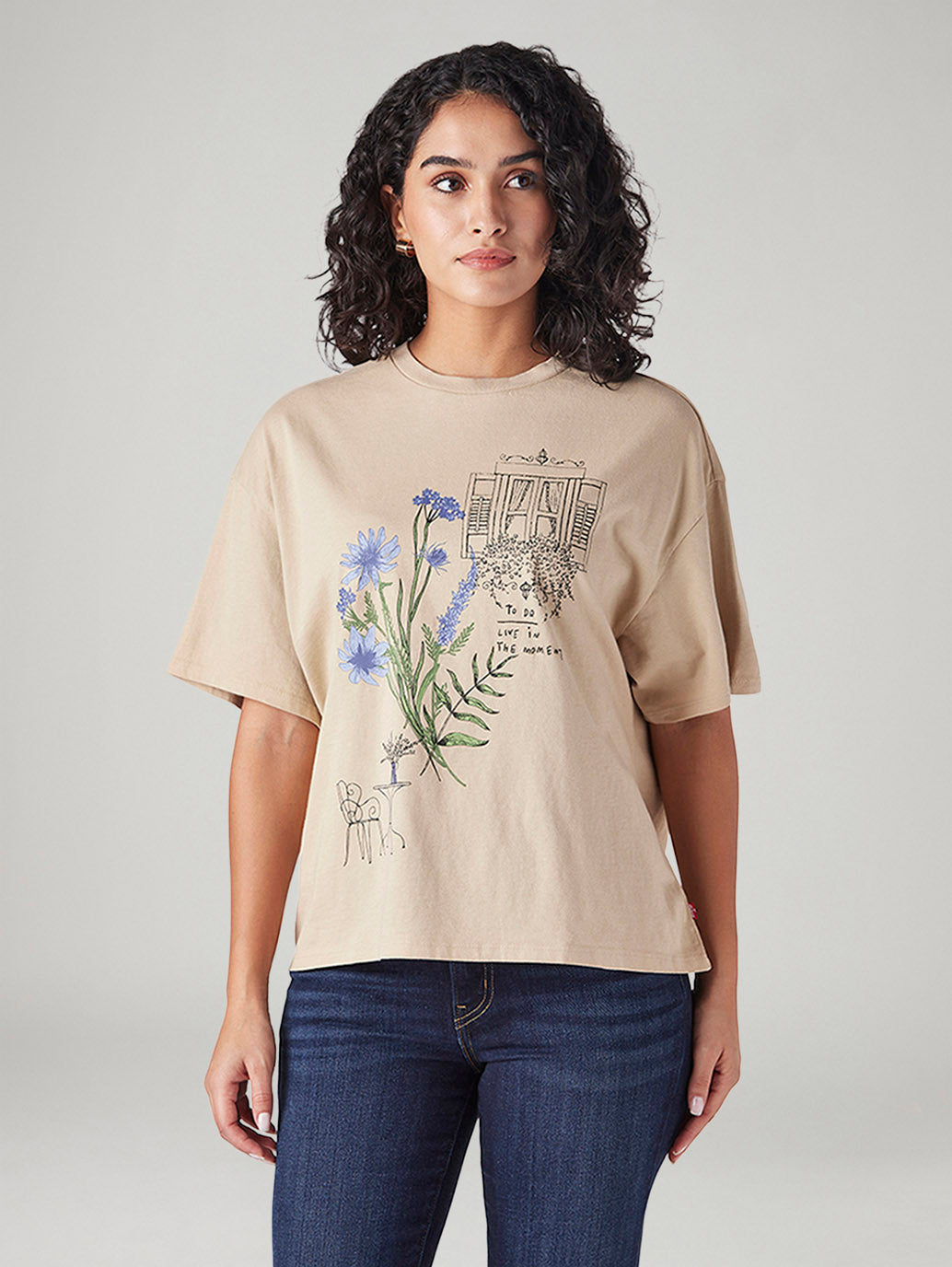 Women's Graphic Print Relaxed Fit Oversized T-Shirt