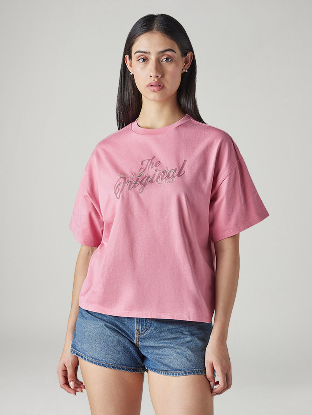 Women's Graphic Print Relaxed Fit T-Shirt - Front View
