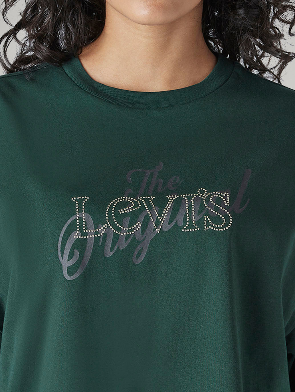 Women's Graphic Print Relaxed Fit T-Shirt - Detail View