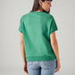 Women's Solid Relaxed Fit T-Shirt - Back View