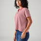 Women's Striped Relaxed Fit T-Shirt - Side View