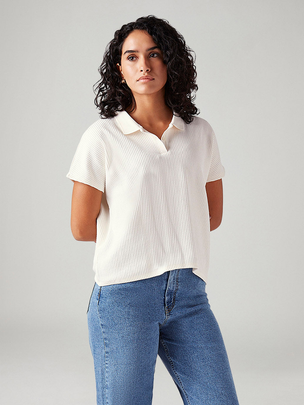 Women's Textured Relaxed Fit T-Shirt