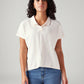 Women's Textured Relaxed Fit T-Shirt - Front View