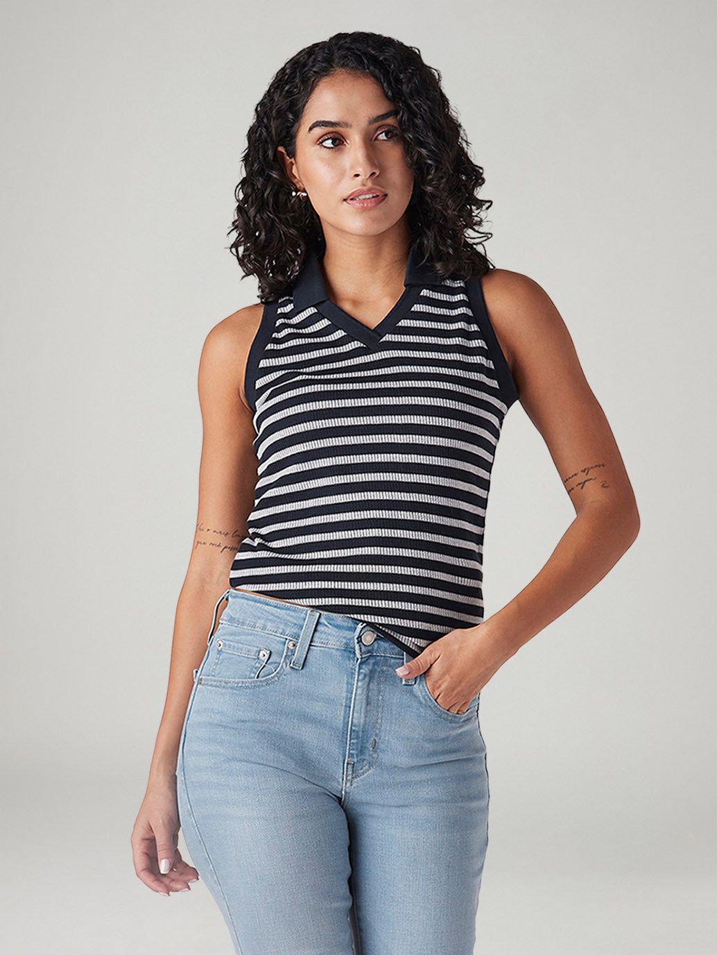 Women's Striped Regular Fit Top