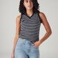 Women's Striped Regular Fit Top - Styleshot View