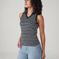 Women's Striped Regular Fit Top - Side View