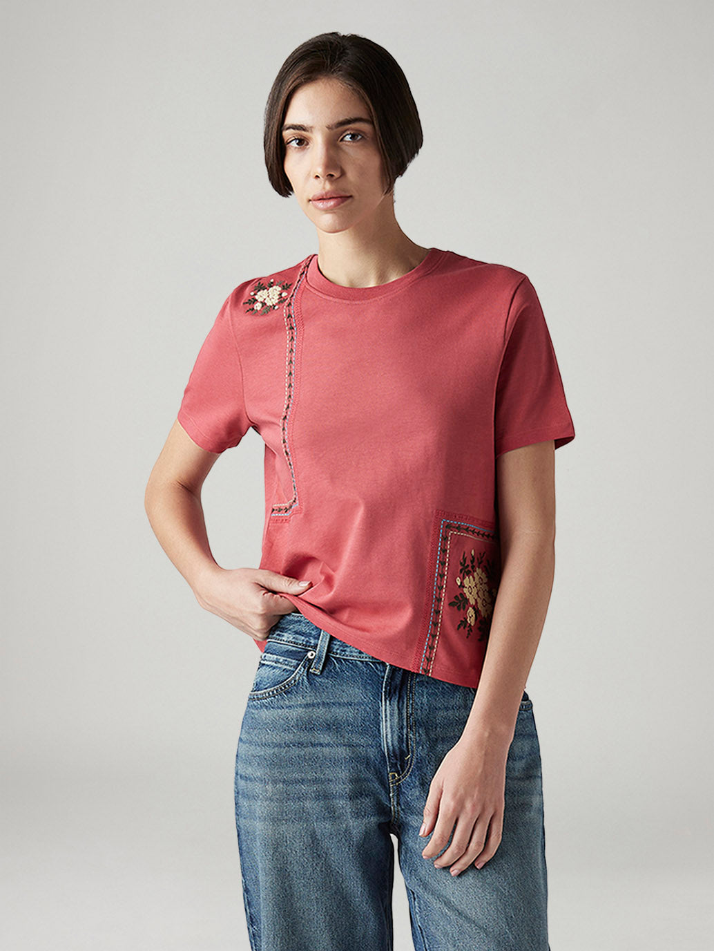 Women's Embroidered Regular Fit Top