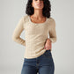 Women's Textured Slim Fit Top - Styleshot View