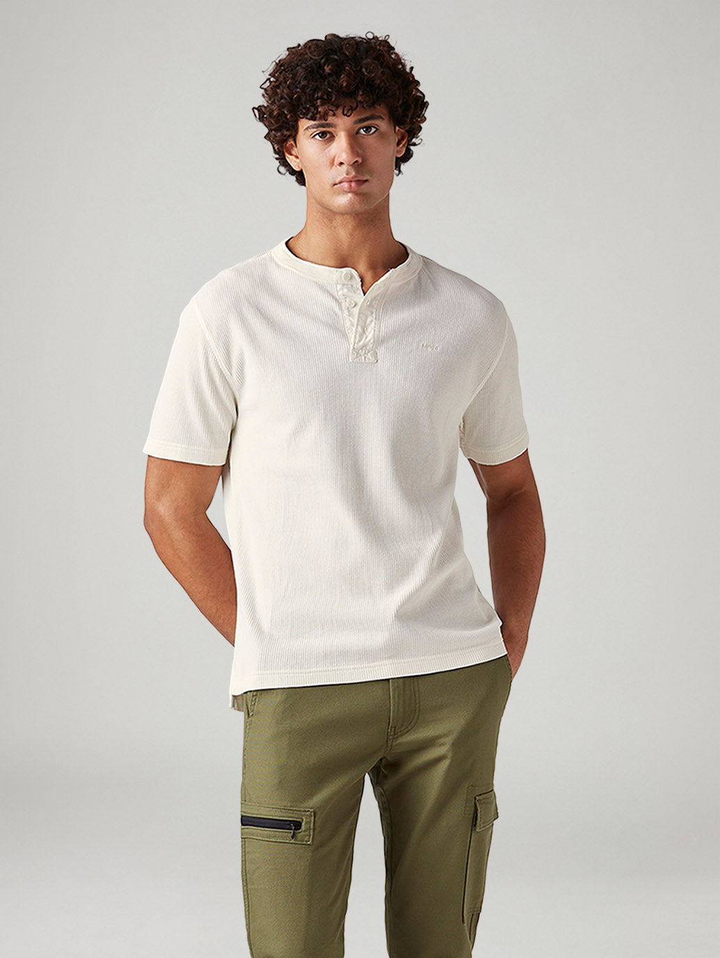 Men's Textured Regular Fit Textured T-Shirt