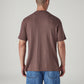 Men's Solid Regular Fit Waffle T-Shirt - Back View