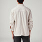 Men's Solid Relaxed Fit Shirt - Back View