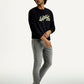 Men's 527 Light Grey Bootcut Fit Mid Rise Jeans - Side View