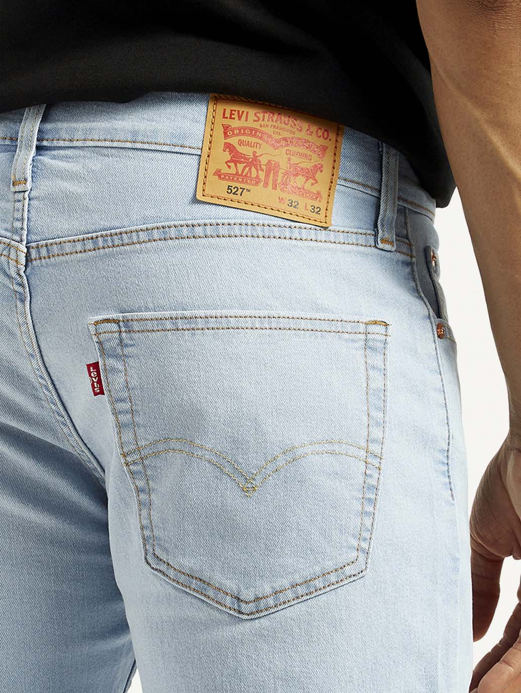 Men's 527 Light Indigo Bootcut Fit Mid Rise Jeans - Detail View