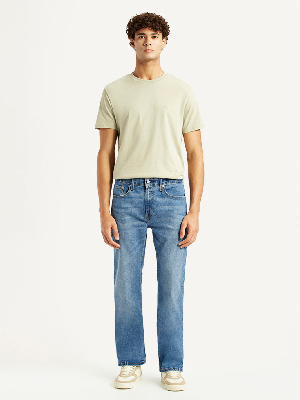 Men's 527 Med Indigo Bootcut Fit Mid Rise Jeans - Front View
