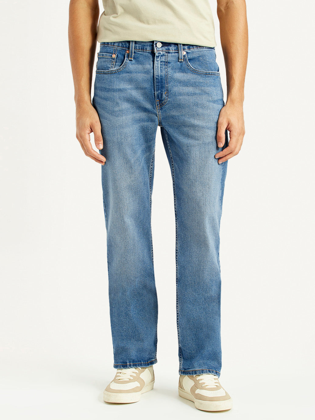 Men's 527 Med Indigo Bootcut Fit Mid Rise Jeans - Front View