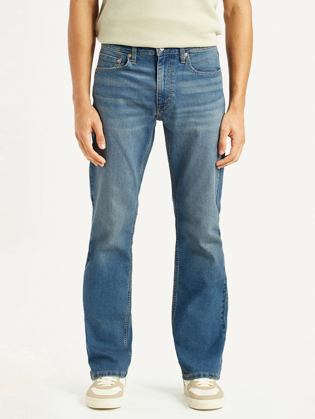 Men's 527 Mid Indigo Bootcut Fit Mid Rise Jeans - Front View