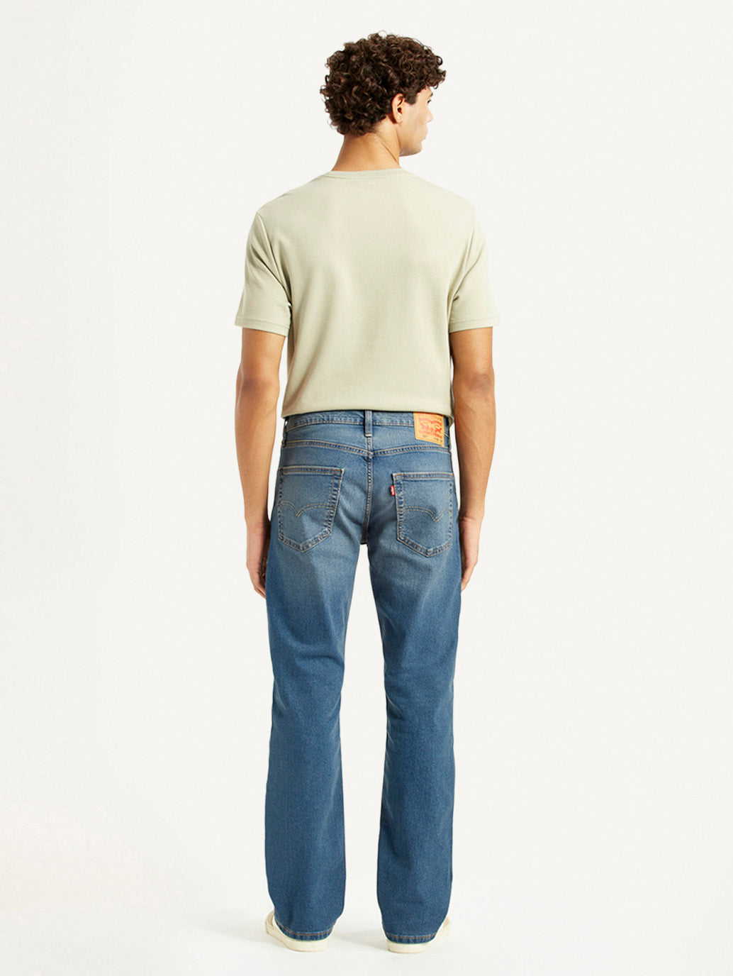 Men's 527 Mid Indigo Bootcut Fit Mid Rise Jeans - Back View