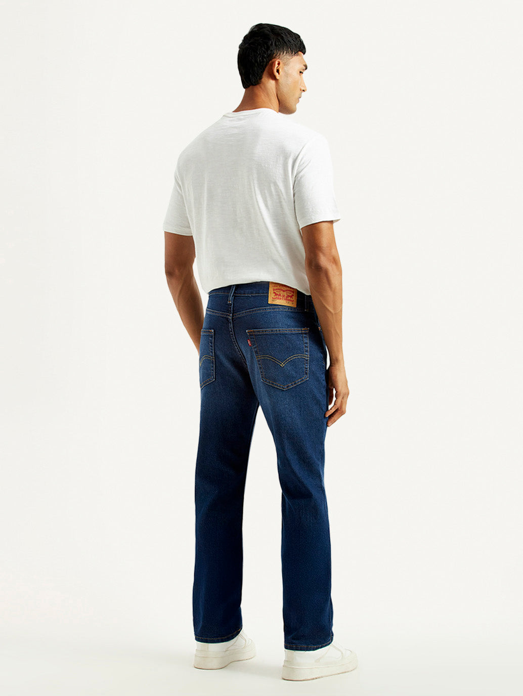 Men's 527 Indigo Slim Bootcut Fit Mid Rise Jeans - Back View