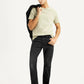 Men's 527 Black Slim Bootcut Fit Mid Rise Jeans - Styleshot View