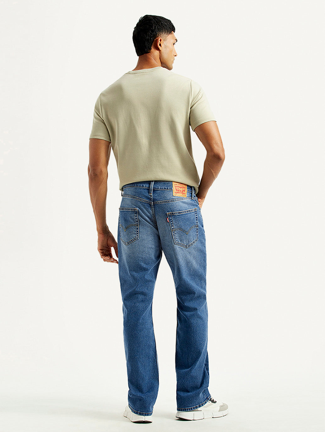 Men's 527 Indigo Slim Bootcut Fit Mid Rise Jeans - Back View